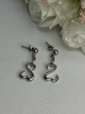 Beautiful 925 Sterling Silver Earrings Length 1.15 Inch