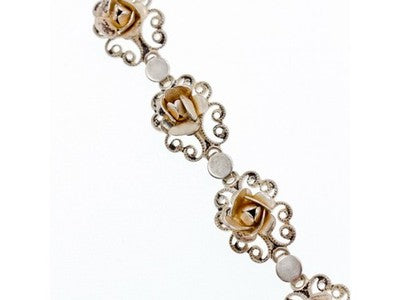 Vintage 925 Sterling Silver Bracelet Size 7 In