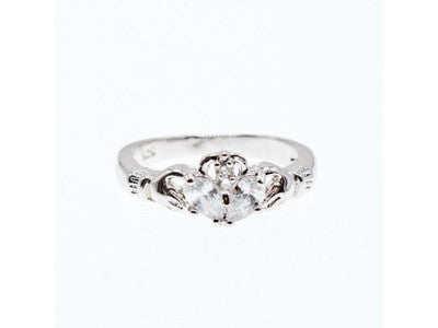 925 Sterling Silver CZ "Love" Ring Size 6.5