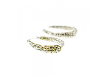 925 Sterling Silver CZ "Glitter Drops" Earrings