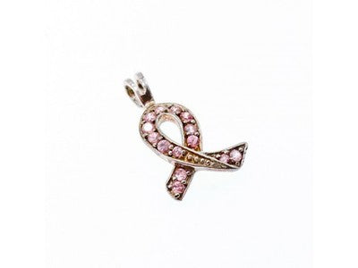 925 Sterling Silver Pink CZ Pendant