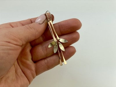 925 Sterling Silver Copper Plated Original Disign Earrings USA