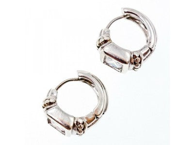 925 Sterling Silver White Beryl Earrings