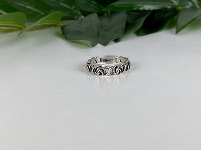 Vintage Sterling Silver Ring Size 10.25