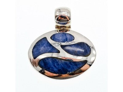 925 Sterling Silver Sodalite Pendant