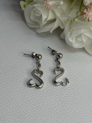Beautiful 925 Sterling Silver Earrings Length 1.15 Inch