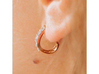 14K Yellow Gold Tanzanite Earrings