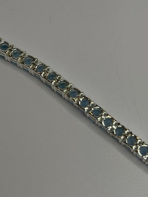 925 Sterling Silver Blue Moonstone Bracelet Length Min 7.5 Inch Max 8.5 Inch
