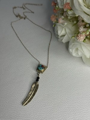 925 Sterling Silver Native American Necklace Length 20 Inch