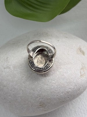Beautiful Vintage 925 Sterling Silver Marcasite Ring Size 6