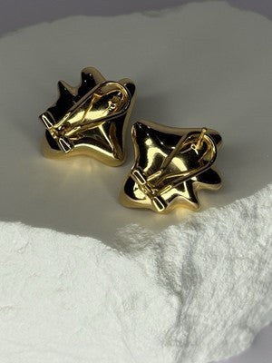 925 STERLING SILVER GOLD PLATED PEARL EARRINGS LENGTH 0.9 INCH