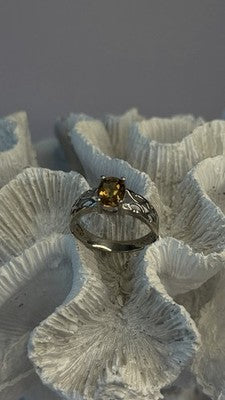 925 Sterling Silver Mystic Sunrise Topaz Ring Size 11.5