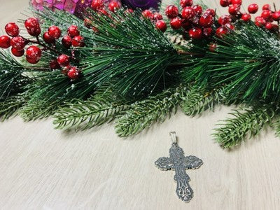 925 Sterling Silver Cross Pendant Mexico