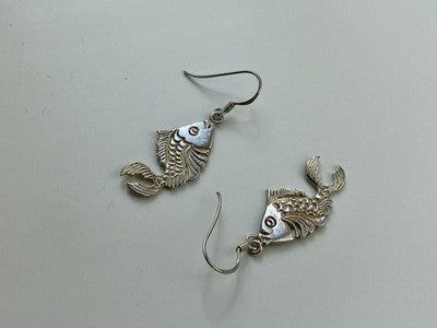 925 Sterling Silver "Fishes" Earrings