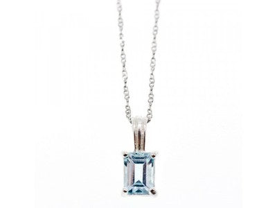 925 Sterling Silver Topaz Chain With Pendant