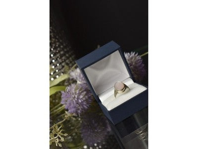 925 Sterling Silver Mother Of Pearl Ring Size 6.5