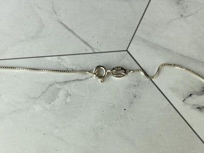 925 Sterling Silver CZ "Bird" Chain With Pendant Italy