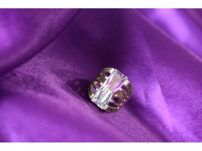 925 Sterling Silver CZ & Marcasites Ring Size 6.5