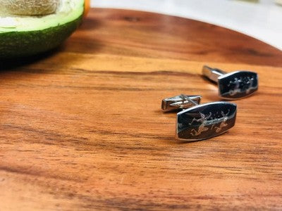 Men's Vintage 925 Siam Sterling Silver Cufflinks