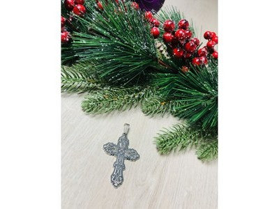 925 Sterling Silver Cross Pendant Mexico