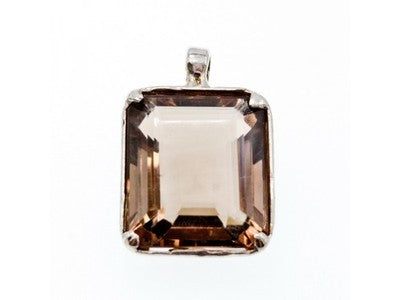 925 Sterling Silver Brown Tourmaline Pendant