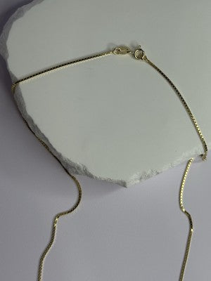 925 Sterling Silver Gold Plated Chain Length 18 Inch