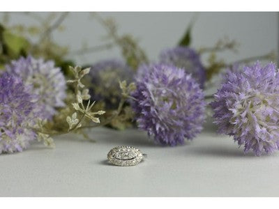 925 Sterling Silver White Beryl/Goshenite Ring Size 5.5