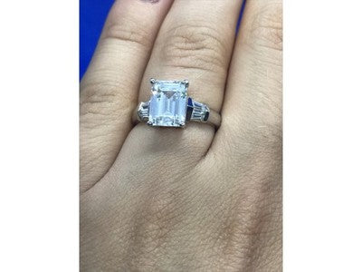 925 Sterling Silver CZ Ring Size 6.5