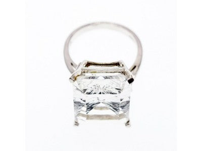 925 Sterling Silver CZ Ring Size 11.75
