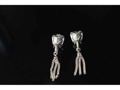 925 Sterling Silver "Elephant" Earrings Italy