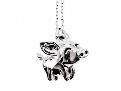 925 Sterling Silver "Pig" Chain With Pendant