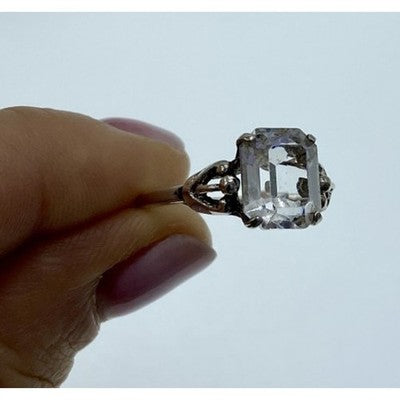 925 Sterling Silver CZ "Classic" Ring Size 8
