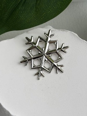 1980 Gorham 925 Sterling Silver Snowflake Pendant
