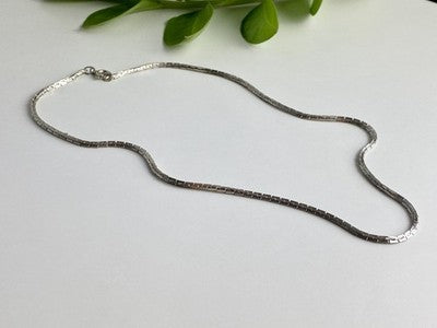925 Sterling Silver Chain Necklace 16.5 in