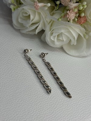 Art Design 925 Sterling Silver Earrings Length 2 Inch