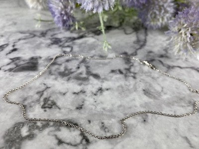 14 White Gold Chain 16.1 In