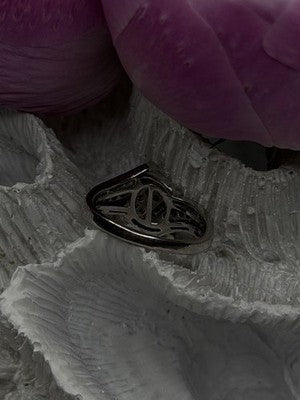 10K White Gold Chocolate Brown & White Diamonds Ring Size 7