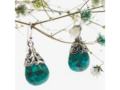 925 Sterling Silver Jasper Earrings