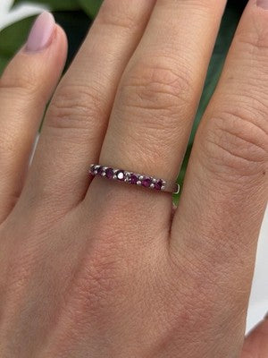 925 Sterling Silver Spinel Ring Size 8