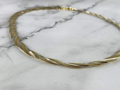 925 Sterling Silver with Gilding Necklace Italy