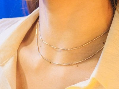 925 Sterling Silver Necklace Chain "Charm" Italy 30.3 In