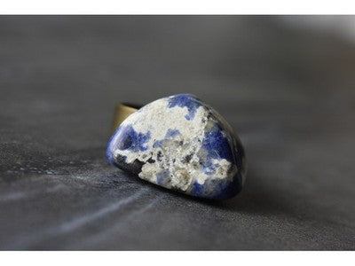 Designer's Ring with Sodalite Size 7.5