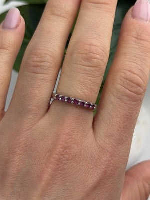 925 Sterling Silver Spinel Ring Size 8