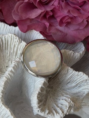 925 Sterling Silver Abalone Ring Size 10