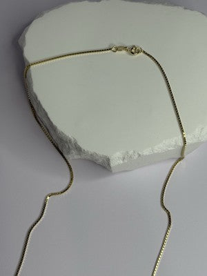 925 Sterling Silver Gold Plated Chain Length 18 Inch
