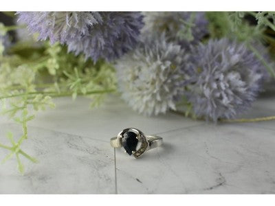 925 Sterling Silver Spinel & Quartz Ring Size 6.5