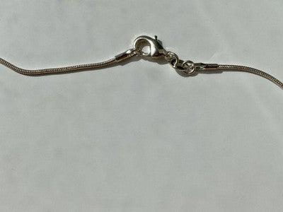 Vintage 925 Sterling Silver Haliotis Chain with Pendant