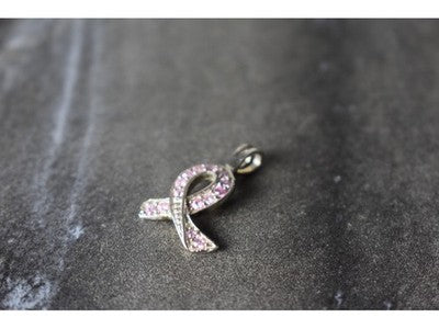 925 Sterling Silver Pink CZ Pendant