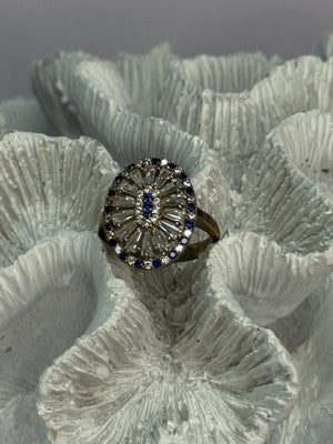 Beautiful 925 Sterling Silver CZ Ring Size 7.5