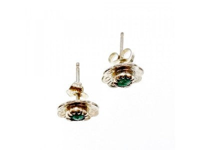 925 Sterling Silver Malachite Stud Earrings